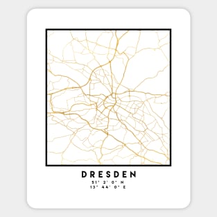 DRESDEN GERMANY CITY STREET MAP ART Sticker